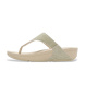 Fitflop Sandálias Lulu Shimmerglitz Toe-Post douradas