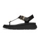 Fitflop Skórzane sandały Gen-FF czarne