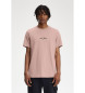 Fred Perry T-shirt com logótipo rosa