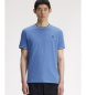Fred Perry T-shirt com corte de duas riscas azuis