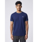 Fred Perry T-shirt met bies met twee blauwe strepen