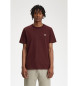 Fred Perry Maroon crew neck t-shirt