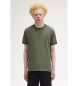 Fred Perry T-shirt met dubbele punt vede