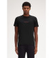 Fred Perry T-shirt com logtipo preto