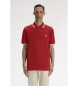 Fred Perry Polo Twin Tipped rojo