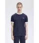 Fred Perry Raped Ringer T-shirt modra