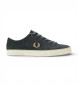 Fred Perry Zapatillas de Piel Baseline negro