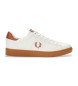 Fred Perry Spencer beige träningsskor i läder