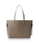 Furla Bolsa de couro Ava grande cinza