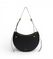 Furla Bolso de piel Moonstone de Hombro negro