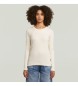 G-Star T-shirt A-Line Slim Rib beige