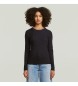 G-Star T-shirt A-Line Slim Rib noir