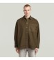 G-Star Boxy Fit Overshirt brown greenish brown