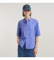 G-Star Camisa militar com botões azul