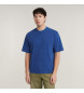 G-Star T-shirt overdyed azul