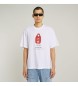 G-Star Archive Print Boxy T-shirt blanc