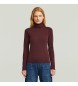 G-Star Core Turtle Slim Sweater burgundy