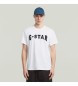 G-Star Camiseta Felt Logo blanco