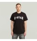 G-Star Camiseta Felt Logo negro
