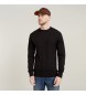 G-Star Sweter dzianinowy Premium Core czarny