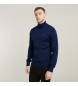 G-Star Granatowy sweter Premium Core