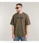 G-Star Old skool logo boxy t-shirt grøn