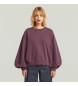 G-Star Overfarvet lilla sweatshirt
