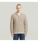 G-Star Beige Collared Pullover