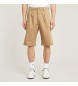G-Star Short Chino plisado beige