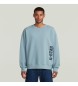 G-Star Sweat-shirt Sprayed 89 bleu