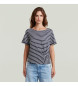 G-Star T-shirt w paski szary