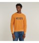 G-Star Sweatshirt Destroyed G Logo orange