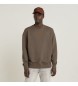 G-Star Foto rugprint los sweatshirt bruin