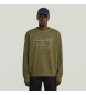 G-Star Sudadera Text Graphic verde