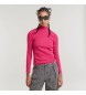 G-Star Asymmetrisches T-shirt rosa