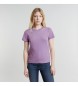 G-Star Faux Embro Logo T-shirt lilac