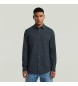 G-Star Camisa Uniform Slim azul-marinho