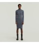 G-Star Washed Slim Rib Kleid blau