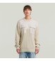 G-Star Woven Mix beige jumper