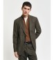 Gant Blazer de costume slim Donegal brun