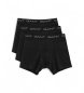 Gant Set di 3 boxer neri semplici