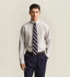 Gant Klassisk oxfordskjorte med beige striber