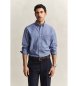 Gant Klassisches Regular Fit Hemd aus blauem Popeline
