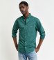 Gant Camicia Regular Fit in popeline verde