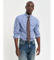 Gant Camicia slim fit in popeline blu a righe