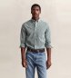 Gant Camicia classica a quadretti Vichy verde