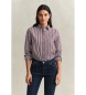 Gant Camisa de listras cor de bordô