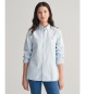 Gant Camisa Oxford às riscas azuis