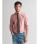 Gant Camisa Oxford de ajuste regular vermelha