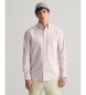 Gant Camicia Oxford vestibilità regolare a righe sottili rosa